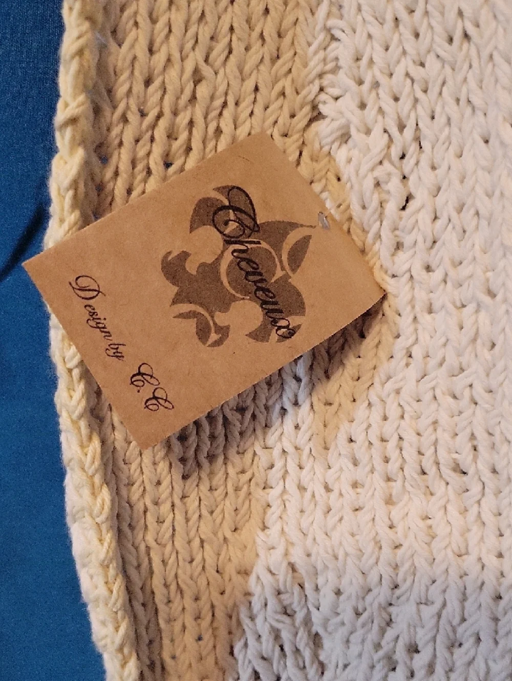 C.C Cream Knit Headwrap with Branded Kraft Tag